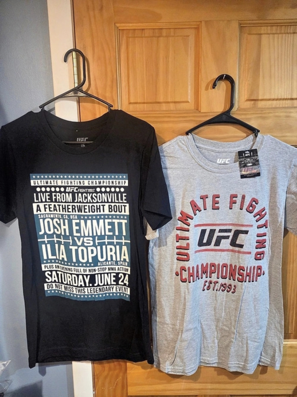 UFC Fight Night: Josh Emmett vs. Ilia Topuria Event T-Shirt Small